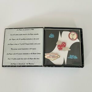 Las Vegas Rare Memorabilia 1905- 2005 Collector’s Item Set of 3 Lapel Pins (NIB)